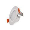 Foco Downlight Led 5w  400lm 4200ºk Aro Plateado 40.000h [pce-dl5w-p-w]