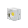 Foco Downlight Led De  Superficie 3w 252.2lm 3000ºk Cuadrado 40.000h [bf-mz3002-3w-w-r-ww]