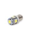 Bombilla Led E10 1w  83lm 3000ºk 12vdc  40.000h [ca-e10-5md5050-ww]