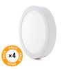 Pack 4 Plafones Led 12w 930lm 6000ºk Superficie 40.000h [gr-mzmd01-12w-cw-pk4-ap]