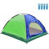Tienda De Campaña Para 4 Personas Impermeable Acampar Camping Carpa Tipo Iglu Azul-verde