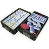 Juego De Domino Doble 9 De Colores 55 Fichas + Caja Metal Dominoes