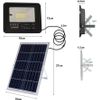 Foco Led Exterior Con Solar Luz Blanca 6500k Mando A Distancia Función Temporizador Y Sensor Focos Ahorro Energético 10w