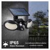 Luz Solar Para Exterior Con Sensor De Movimiento 56 Led Solares 2 Cabezales