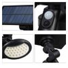 Luz Solar Para Exterior Con Sensor De Movimiento 56 Led Solares 2 Cabezales