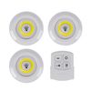 Set De 3 Focos Led 1w Con Mando A Distancia Blanco