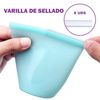 Set 8 Bolsas De Silicona Eco Reutilizables We Houseware Bn5221 Con Cierre De Pvc