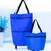 Bolsa De Compra Plegable Con Ruedas Reutilizable Bn5608 Color Azul