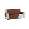 Funda Cubre Sofá Reversible Couch Cover Belmarti 3 Plazas Plus Marrón/beig