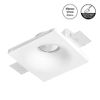 Aro Downlight Empotrable Cuadrado De Escayola Gu10 Trimless