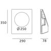 Aplique De Pared Empotrable De Escayola "melon 2" - Trimless/ Integración - Gu10