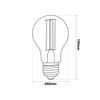 Bombilla Filamento Led Regulable E27 8w A60