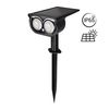 Foco Solar Exterior Led Con Pincho - 1w (2x0,5w) - Ip65