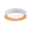 Lámpara De Techo Led Tipo Plafón - Efecto Madera - Cct - Ø450mm - 28w