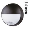 Aplique De Pared Exterior Circular Con Sensor Pir - Ip54 - 110º - 10w