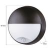 Aplique De Pared Exterior Circular Con Sensor Pir - Ip54 - 110º - 10w