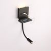 Aplique De Pared Led Para Lectura "slange" 3w Orientable Y Base De Carga Usb