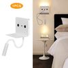 Aplique De Pared Led Para Lectura "slange" 3w Orientable Y Base De Carga Usb