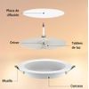 Downlight Led Circular Empotrable 20w Corte Ø190mm