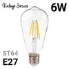 Bombilla Led De Filamento Vintage St64 E27 6w