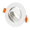 Aro Downlight Circular Basculante Para Bombilla Gu10 / Mr16 - Corte Ø75 Mm