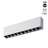 Foco Lineal Led Superficie Color Blanco - 20w - Ugr18 - Cri90 - Chip Osram