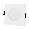 Aro Downlight Cuadrado Para Bombilla Gu10/mr16 - Difusor Opal - Corte Ø 75-80 Mm - Ip54