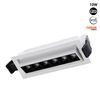 Foco Lineal Led Empotrable 10w - Orientable - Ugr18 - Cri90 - Chip Osram - 2800k