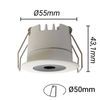 Downlight Mini Empotrable Led 5w Bajo Ugr 55x43,1mm