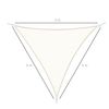 Toldo Vela Triangular De Poliéster 300x300x300 Cm - Outsunny. Crema