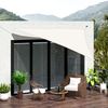 Toldo Vela Triangular Sombrilla Parasol 5x5x5m - Outsunny®. Crema