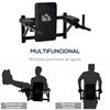 Barra De Musculacion Homcom Acero Plástico Pvc, 70x56-43x48cm,negro