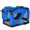 Bolsa De Transporte Mascotas De Pvc Acero 60x42x42 Cm - Pawhut. Azul