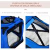 Bolsa De Transporte Mascotas De Pvc Acero 60x42x42 Cm - Pawhut. Azul