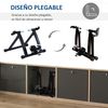 Rodillo De Bicicleta Plegable Homcom Acero, 54,5x47,2x39,1 Cm, Negro