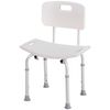 Taburete Regulable Ajustable Aluminio Silla Ducha Aluminio Homcom