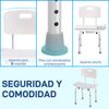 Taburete Regulable Ajustable Aluminio Silla Ducha Aluminio Homcom