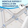 Taburete Regulable Ajustable Aluminio Silla Ducha Aluminio Homcom