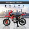 Moto Eléctrica A Batería 6v Rojo Homcom