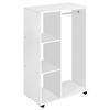 Armario Abierto Colgador De Mdf Homcom 80x40x128 Cm - Blanco