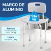 Primematik - Silla De Ducha Antideslizante Regulable En Altura Reforzada  Para Personas Mayores Kd02300 con Ofertas en Carrefour