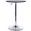 Mesa De Bar Regulable En Altura Moderna De Pvc Homcom 63x93cm - Negro