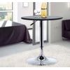 Mesa De Bar Regulable En Altura Moderna De Pvc Homcom 63x93cm - Negro