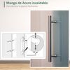 Puerta Corredera De Aluminio Homcom 102,5x205 Cm-transparente