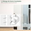 Puerta Corredera De Vidrio Aluminio Homcom 200x213 Cm - Transparente