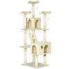 Rascador Para Gatos Centro De Actividad 60x50x181 Cm-pawhut. Beige