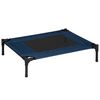 Cama Elevada Perros De Tela Oxford Acero 76x61x18cm-pawhut. Azul