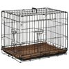 Jaula De Metal Para Perros De Acero Abs Pp 60x43x49,5cm-pawhut.negro