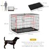 Transportin Para Perros 2 Puertas Asa 121x77x82 Cm-pawhut. Negro