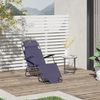 Tumbona Reclinable De Metal, Tela Oxford 135x60x89cm-outsunny. Gris